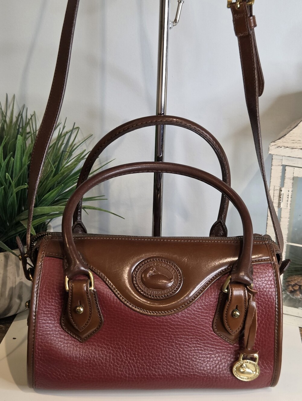 Dooney & Bourke Vintage Two-tone Leather Bag
